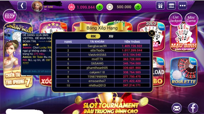 Thế giới game đỉnh cao tại RikVip